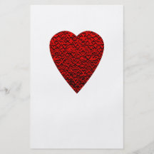 Bright Red Heart Picture. Custom Flyer