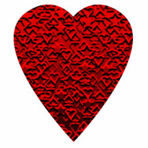 Bright Red Heart Picture. Photo Cutout