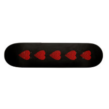 Bright Red Heart Picture. Skate Decks