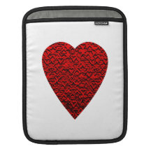 Bright Red Heart Picture. Sleeve For iPads