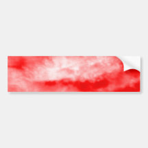 Bright Red Sky Pattern Bumper Stickers