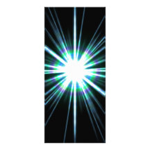 Bright Solar Flare Burst Personalised Rack Card