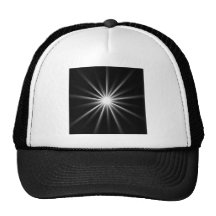 bright star in dark space mesh hat