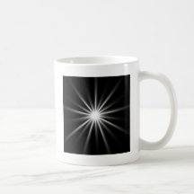 bright star in dark space mug