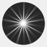 bright star in dark space stickers