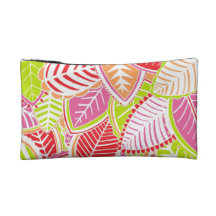 Bright Summer Leaves Makeup Bag