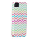 Bright Summer Pastel Chevron Pattern iPhone 4 Case