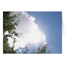 Bright Sun with Clouds Card