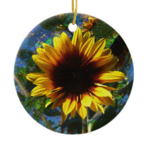 Bright Sunflower Ornament ornaments