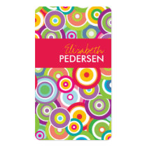 Bright Vector Circles Chic Business Cards business cards