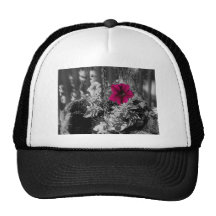 Bright Violet Petunia Trucker Hat