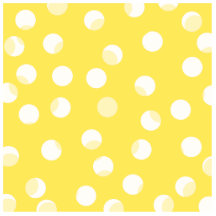 Bright yellow, light yellow, white spotty pattern. acrylic cut outs