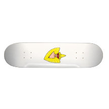 Bright Yellow Witch Skateboard Deck