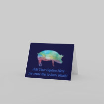 Brilliant Colour-washed Pigs cards