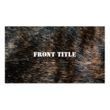Brindle Fur Texture Camouflage Business Card Templates