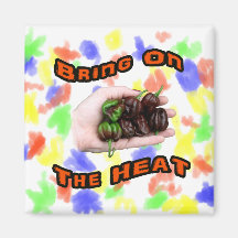 Bring On Heat Chocolate Hot Habanero Pepper Magnets