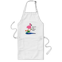 Bring on the cabana boys flamingo apron