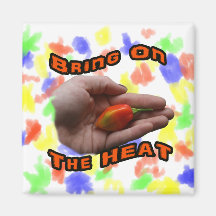 Bring On The Heat One Hot Habanero Pepper Magnet