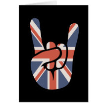 Brit Rock Hand Card