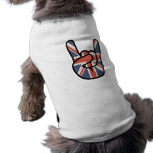 Brit Rock Hand Dog Shirt