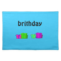 brithday place mats