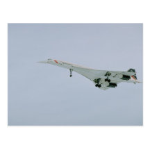 British Airways Concorde on final descent, Ottawa, Post Card