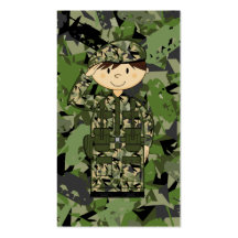 British Army Soldier Bookmark Business Card