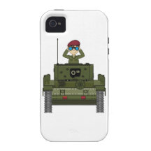 British Army Soldier in Tank iphone Case iPhone 4 Case