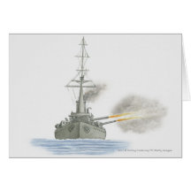 British battle cruiser greeting cards