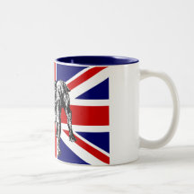 British bulldog Union Jack flag mug