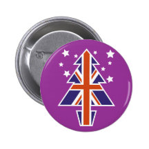 British Christmas Tree Buttons