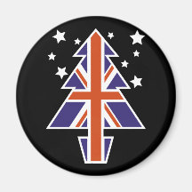 British Christmas Tree Magnets