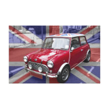 British Classic Mini car Canvas Prints