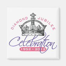 British Diamond Jubilee - Royal Souvenir Refrigerator Magnets