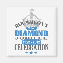 British Diamond Jubilee - Royal Souvenir Magnets