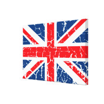 British Flag Distressed Gallery Wrap Canvas