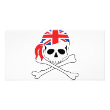 British Pirate Photo Greeting Card