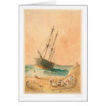 British ship "Viscata" Beached (0533A) Cards