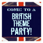 British Theme Party Invitation (Square)