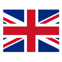British - UK - Great Britain - Union Jack flag Postcard