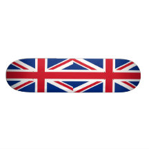 British - UK - Great Britain - Union Jack flag Skate Board