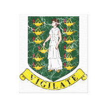 British Virgin Islands Coat Of Arms Canvas Prints