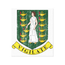 British Virgin Islands Coat Of Arms Canvas Prints