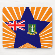 British+Virgin+Islands Star Mousepads