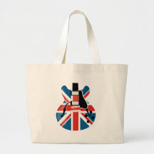 Britpop Guitar Canvas Bags