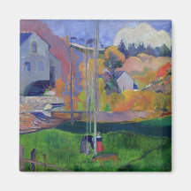 Brittany Landscape: the David Mill, 1894 Refrigerator Magnets