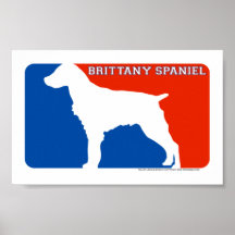 Brittany Spaniel Major League Dog Print