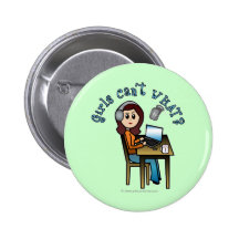 Broadcaster (Light) Pinback Buttons