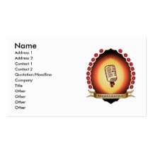 Broadcasting Mandorla Business Card Template