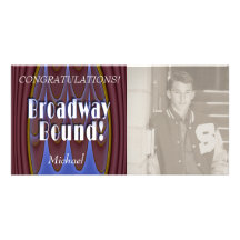 Broadway Bound! Personalized Photo Card